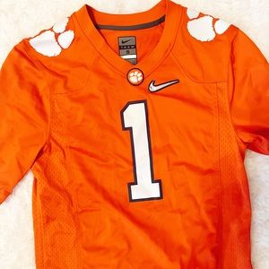 Orange Clemson #1 authentic nike jersey size small